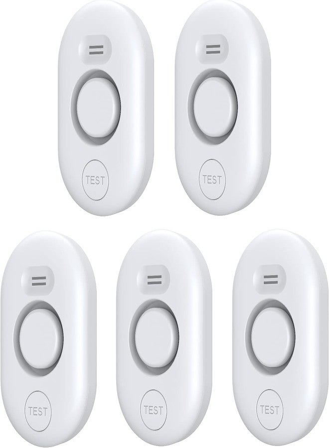 METAK 5 Pack Water Leak Detectors for Home, 100dB Water Sensor Alarm for Basement,Flood Leakage Detection Devices for Pipe/Drain/Sink/Faucet Drip Alert,Floor Flooding in Bathroom/Kitchen/Toilet/Laundry Room - Image 1