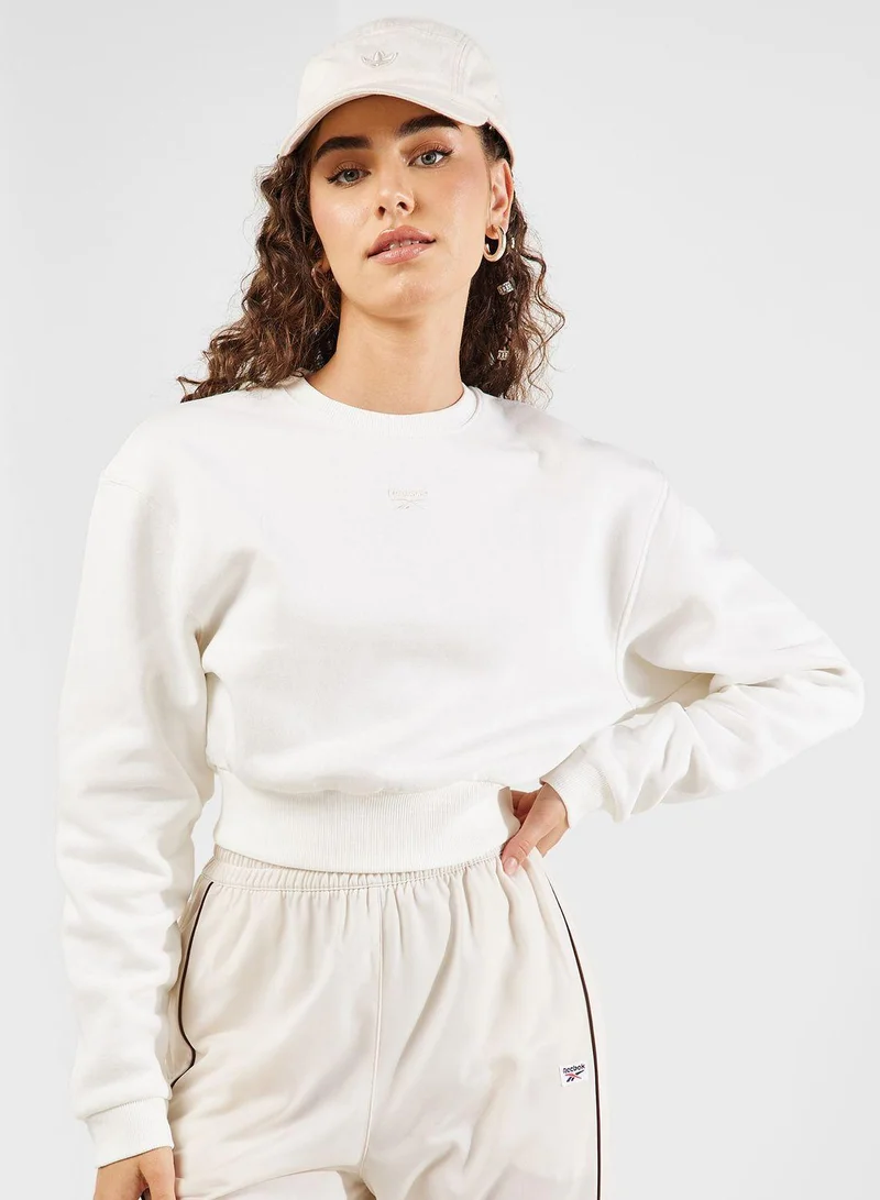 ريبوك Fleece Coverup Sweatshirt
