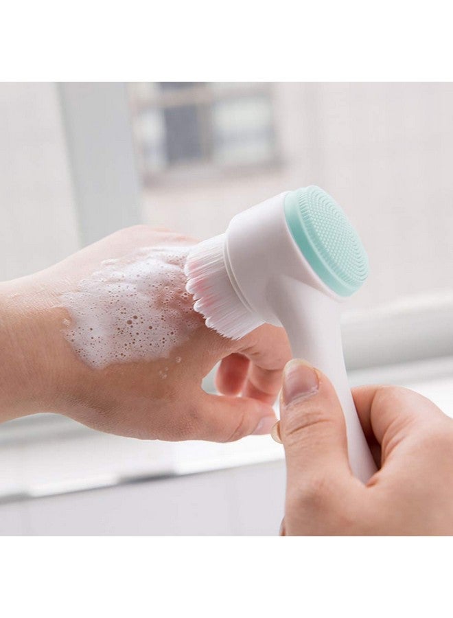 OANGO Cleaning Face Cleansing Exfoliating Brush Facial Wash Massage Soft Scrubber Bamboo Fiber Double Sided - Image 5