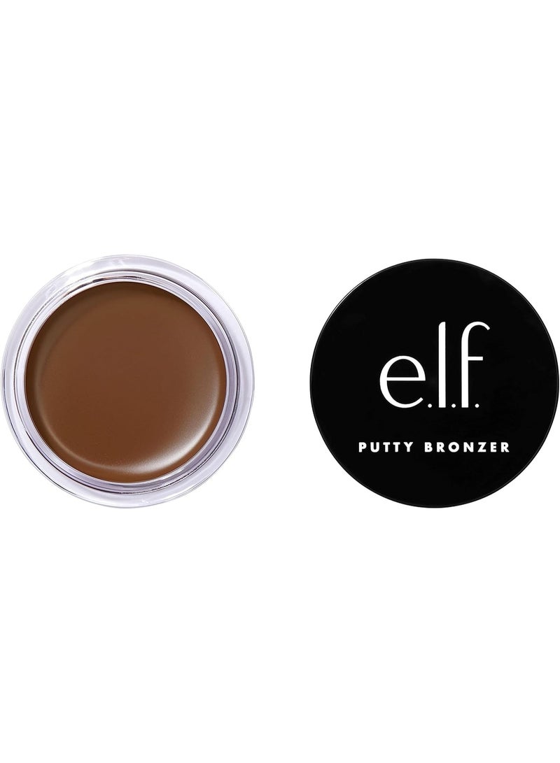 elf Putty Bronzer, Creamy & Highly Pigmented Formula, Creates a Long-Lasting Bronzed Glow, Infused with Argan Oil & Vitamin E, Sun Kissed, 0.35 Oz - Image 1