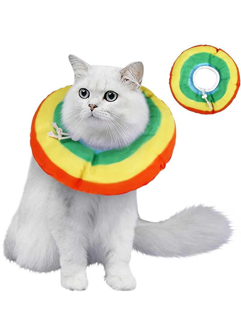 KASTWAVE Cat Cone After Surgery, Pet Soft Recovery Collar Cones for Kitten Small Dogs Anti Licking Wounds, Adjustable Cats E Collar   Waterproof Elizabethan Collars, L  - Image 1