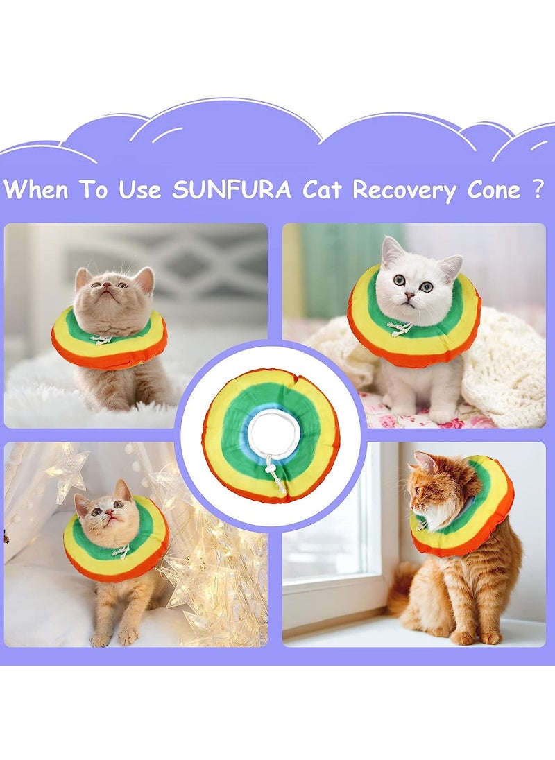 KASTWAVE Cat Cone After Surgery, Pet Soft Recovery Collar Cones for Kitten Small Dogs Anti Licking Wounds, Adjustable Cats E Collar   Waterproof Elizabethan Collars, L  - Image 5