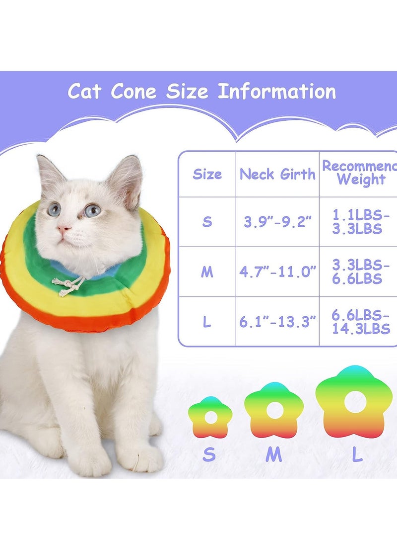 KASTWAVE Cat Cone After Surgery, Pet Soft Recovery Collar Cones for Kitten Small Dogs Anti Licking Wounds, Adjustable Cats E Collar   Waterproof Elizabethan Collars, L  - Image 4
