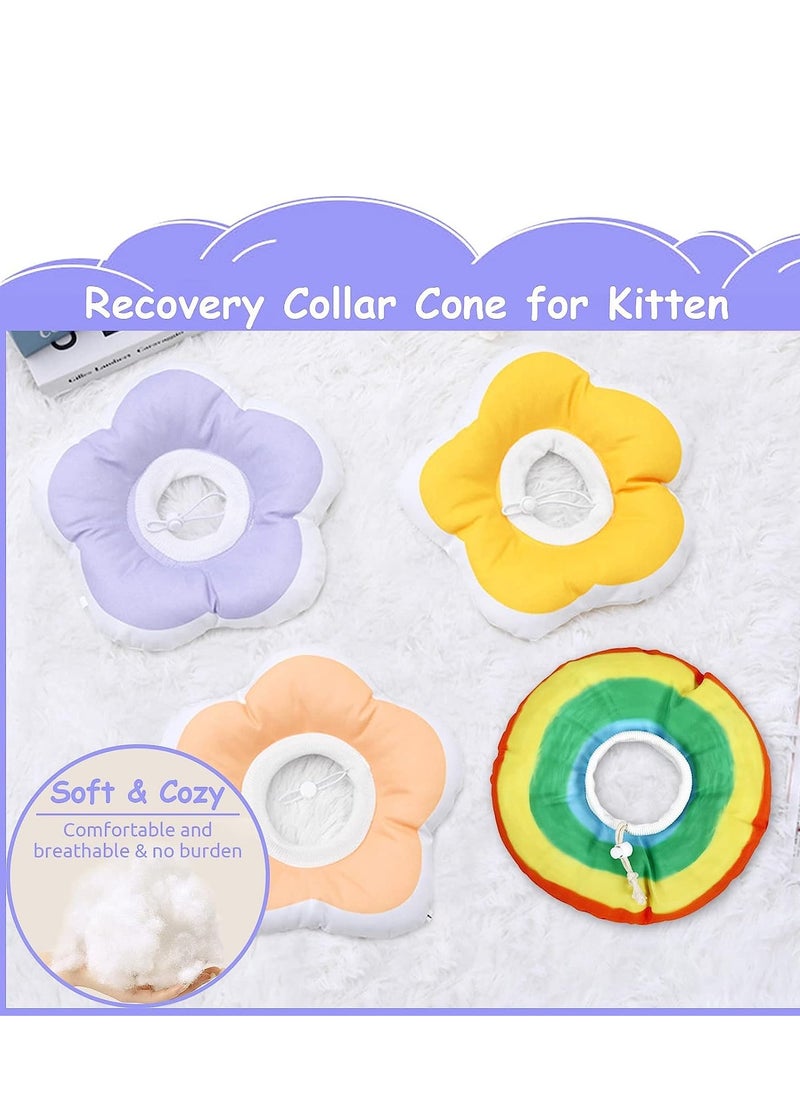 KASTWAVE Cat Cone After Surgery, Pet Soft Recovery Collar Cones for Kitten Small Dogs Anti Licking Wounds, Adjustable Cats E Collar   Waterproof Elizabethan Collars, L  - Image 2