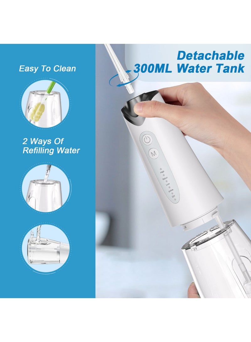 300ml Oral Irrigator Dental Water Flosser Teeth Cleaning Electric Portable Waterflosser Waterfloss Dental Floss Cordless - Image 3