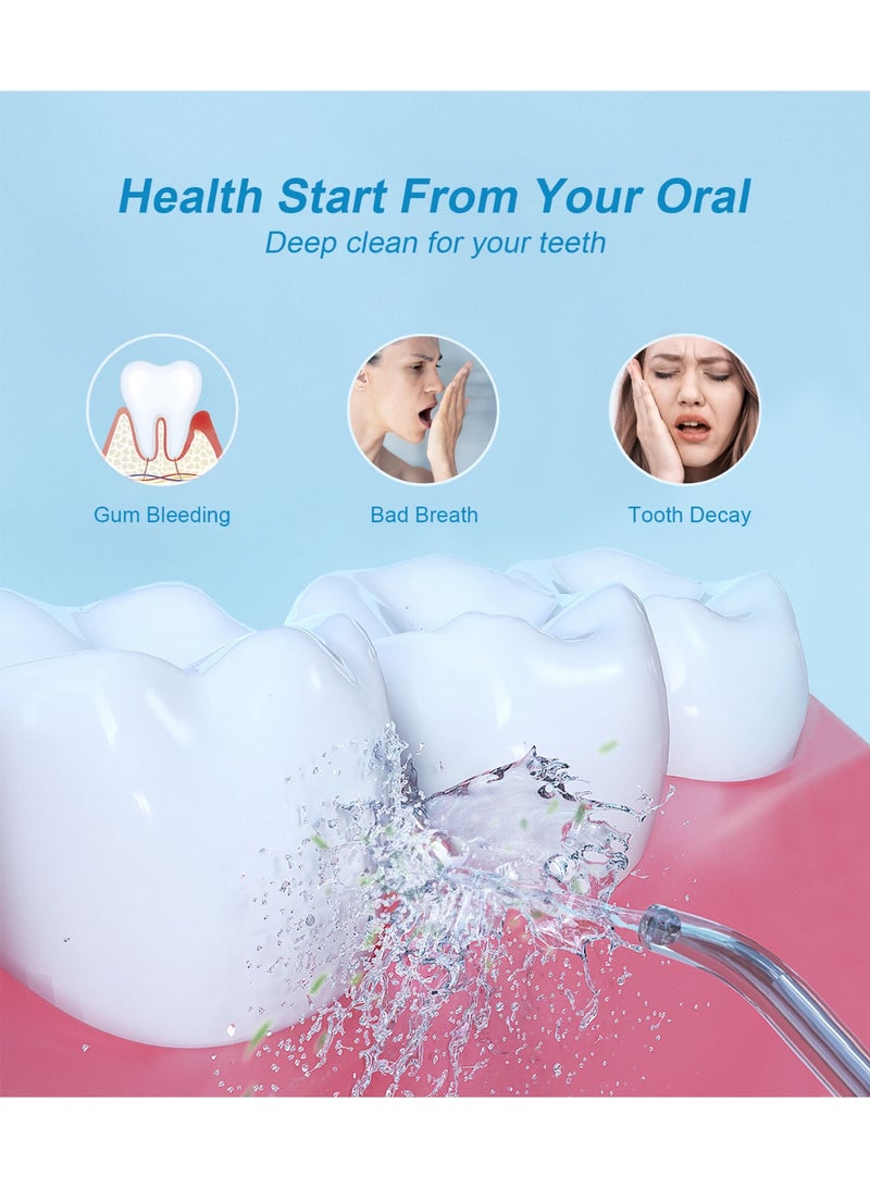 300ml Oral Irrigator Dental Water Flosser Teeth Cleaning Electric Portable Waterflosser Waterfloss Dental Floss Cordless - Image 2