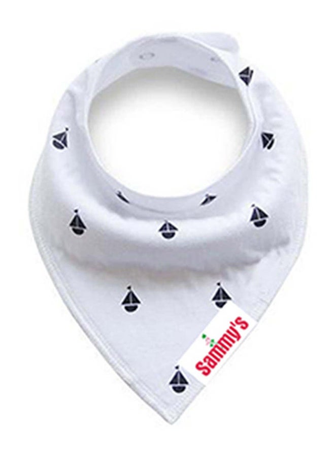 Pack Of 4 Organic Cotton And Anchor Ships Bandana Bibs