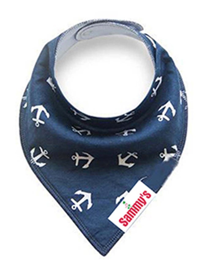 Pack Of 4 Organic Cotton And Anchor Ships Bandana Bibs