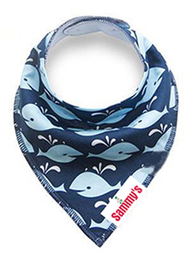 Pack Of 4 Organic Cotton And Anchor Ships Bandana Bibs