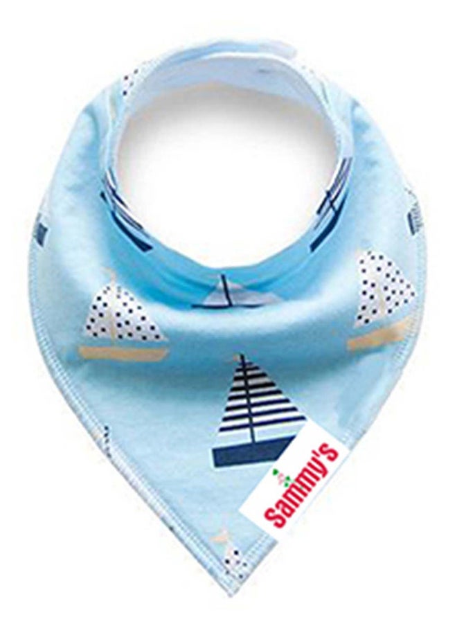 Pack Of 4 Organic Cotton And Anchor Ships Bandana Bibs