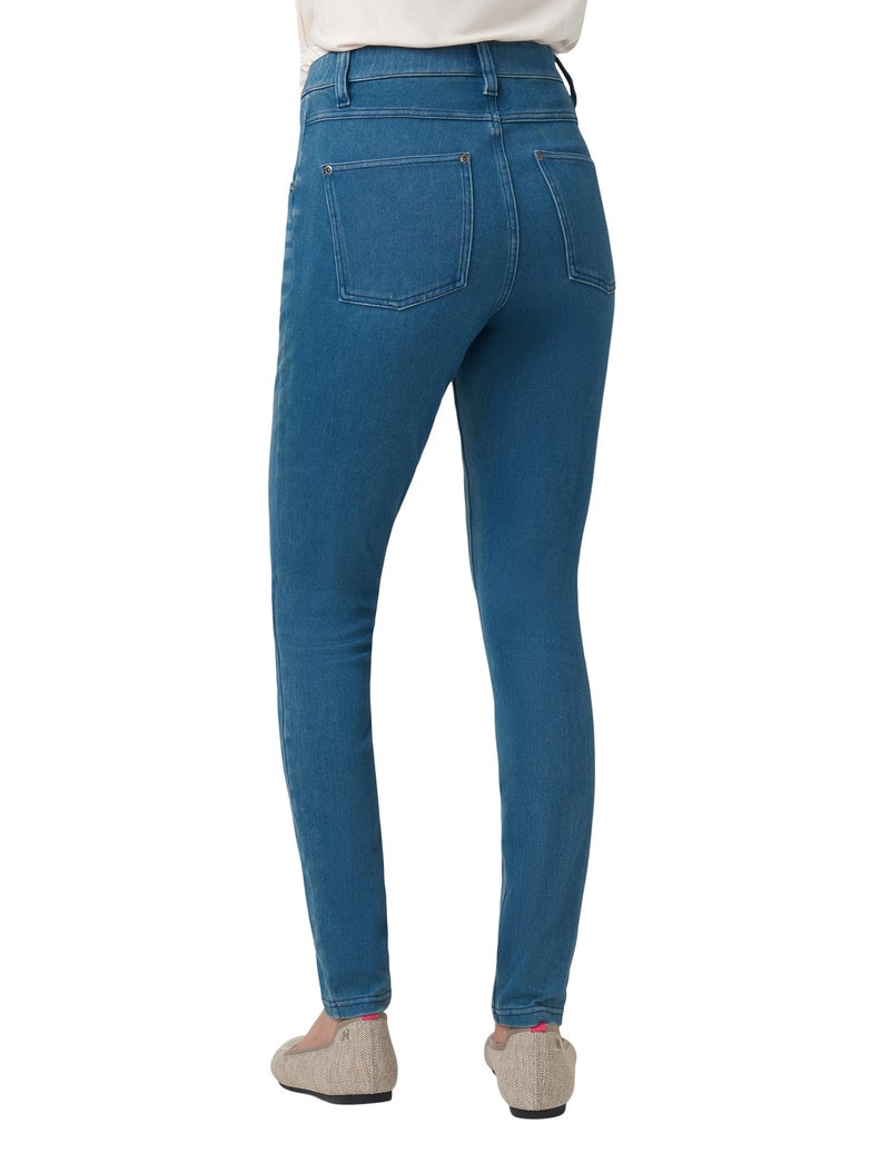 HUE womens Ultra Soft High Waist Denim Leggings Hosiery, Windsor Blue Wash, 1X US - Image 2