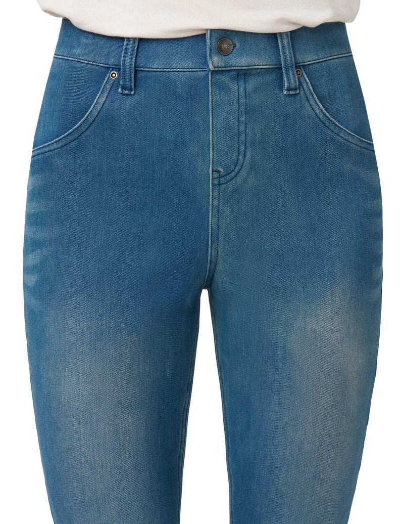 HUE womens Ultra Soft High Waist Denim Leggings Hosiery, Windsor Blue Wash, 1X US - Image 5