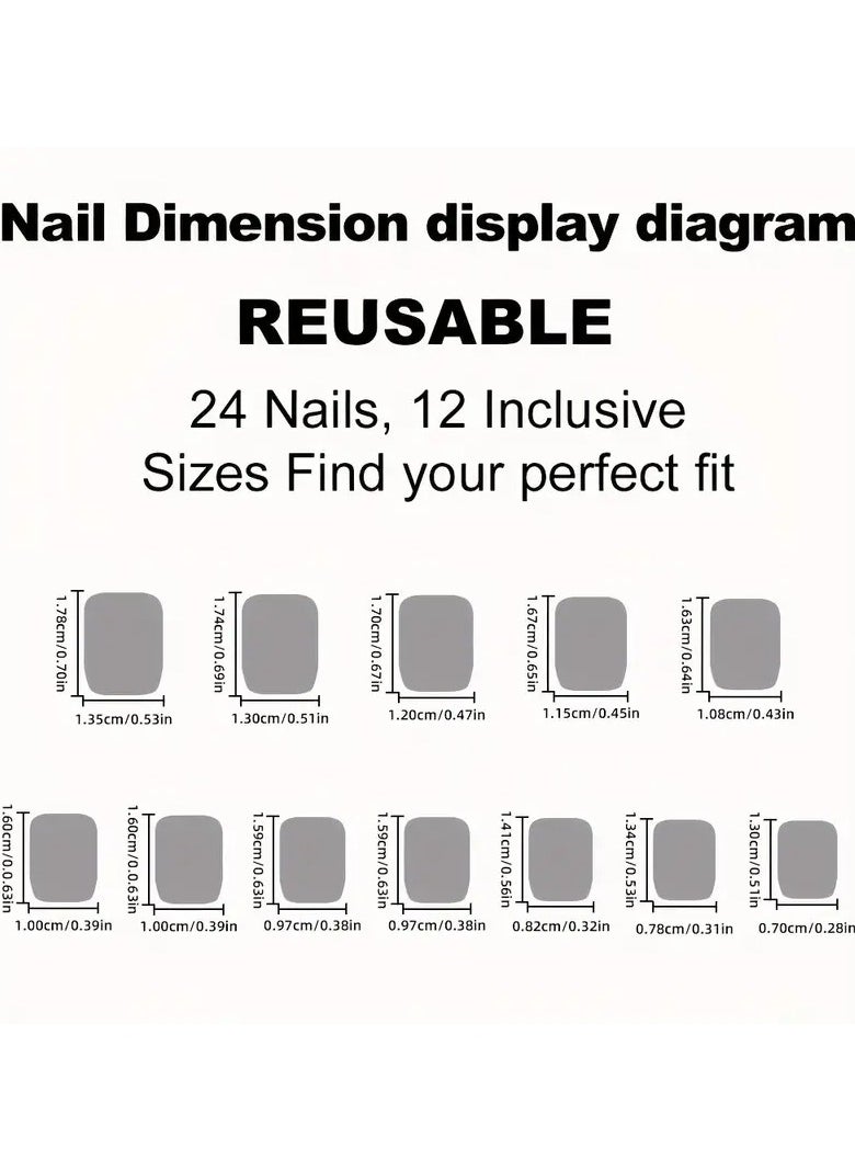 24pcs Pure Black Fake Nails, Solid Color Press On Nails With Bling Glitter Design, Glossy Full Cover Short Square False Nails For Women And Girls, Christmas Nails - pzsku/Z3360CF72E303BB51A81EZ/45/_/1707805384/92c5f46f-d69e-4498-b1d3-a29d6c866184