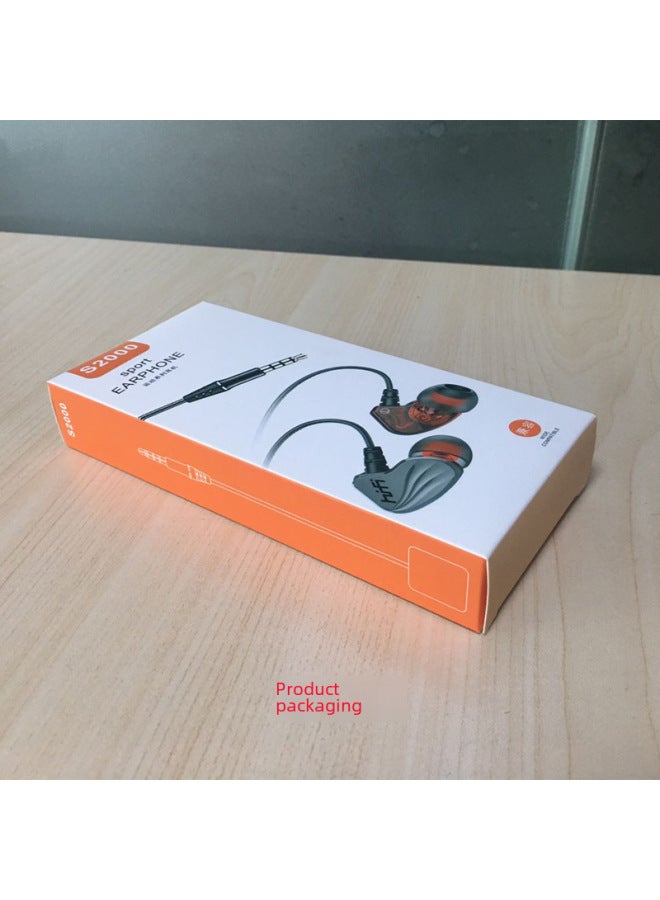 نيوترل سماعات داخل الأذن مع مضخم صوت للغمس، للألعاب، متوافقة مع أجهزة آبل وسامسونج وفيفو وهواوي، سماعات رياضية سلكية للهواتف المحمولة - Image 3