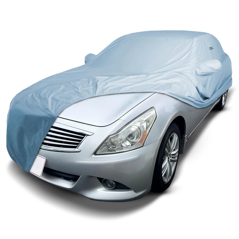 iCarCover Custom Car Cover for 20082013 Infiniti G37 Coupe Convertible Waterproof AllWeather Rain Snow UV Sun Protector Full Exterior Weatherproof Indoor Outdoor Car Cover with Strap