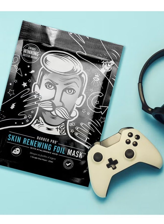 BARBER PRO Skin Renewing Foil Mask with Hyaluronic Acid - Image 3