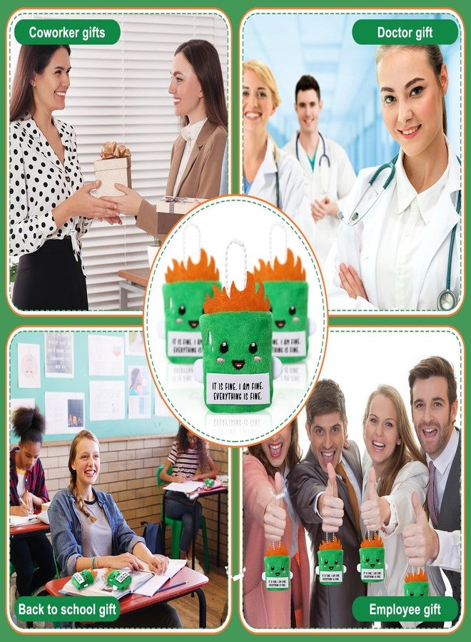 سوريو سلسلة مفاتيح من Sureio مكونة من 6 قطع هدايا تقدير إيجابية للموظفين، مصنوعة من القطيفة العاطفية، مناسبة للمعلمين والممرضات وزملاء العمل والفصول الدراسية (لون كلاسيكي) - Image 5