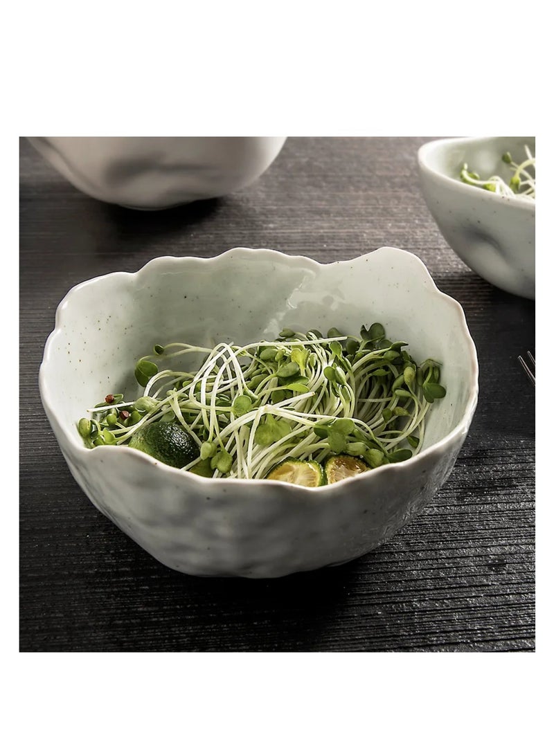 MAAC HOME Qbebe MAAC Home creative White plate and Bowl set | Elegant Durable and Classic design Perfect for Family Everyday Use, and Family Get- Together, Restaurant, Banquet and More (Eggshell bowl (5.5")) - Image 1