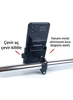 Apera MT04 Aluminum Metal Case Motorcycle and Bicycle Phone Holder  - Image 3