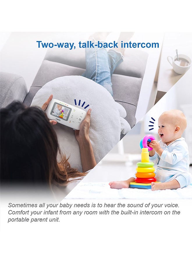 vtech - Vtech Vm320 Video Baby Monitor With Invisible Night Vision, Soothing Sounds And 2 Way Talk Intercom - Image 1