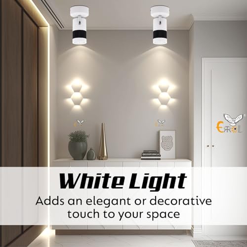 Errol White spot Lights 9 watt Aluminium Focus Light, Adjustable Head Focus Light for Wall | spot Lights for Home Ceiling | spot Light (Warm White(Yellow)) - Image 3