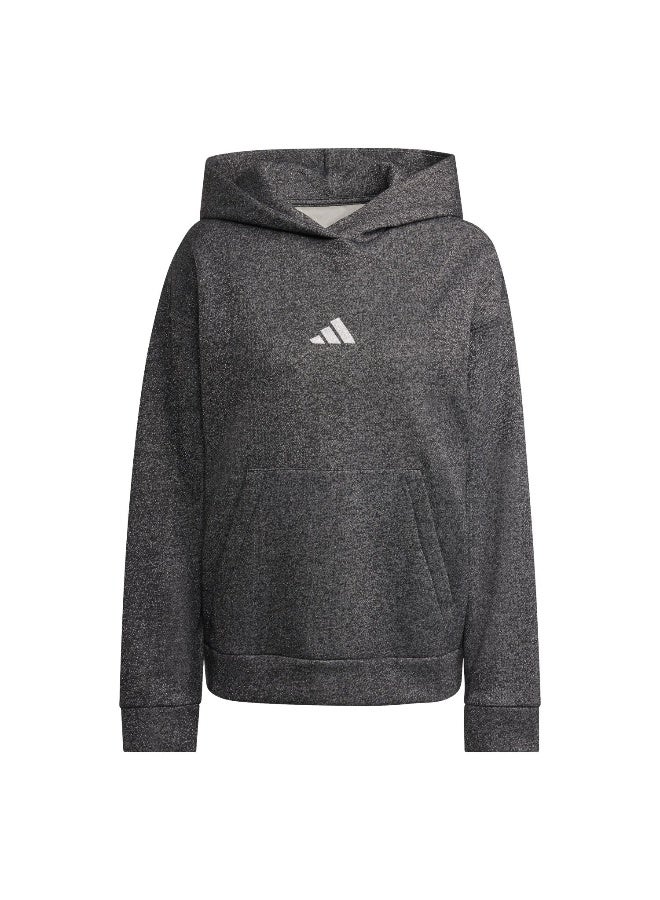 Adidas Adidas W All Szn Hl Hd Black Hooded Sweat Sweatshirts For Women - Image 1