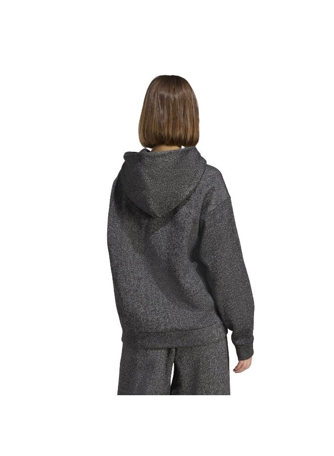 Adidas Adidas W All Szn Hl Hd Black Hooded Sweat Sweatshirts For Women - Image 3