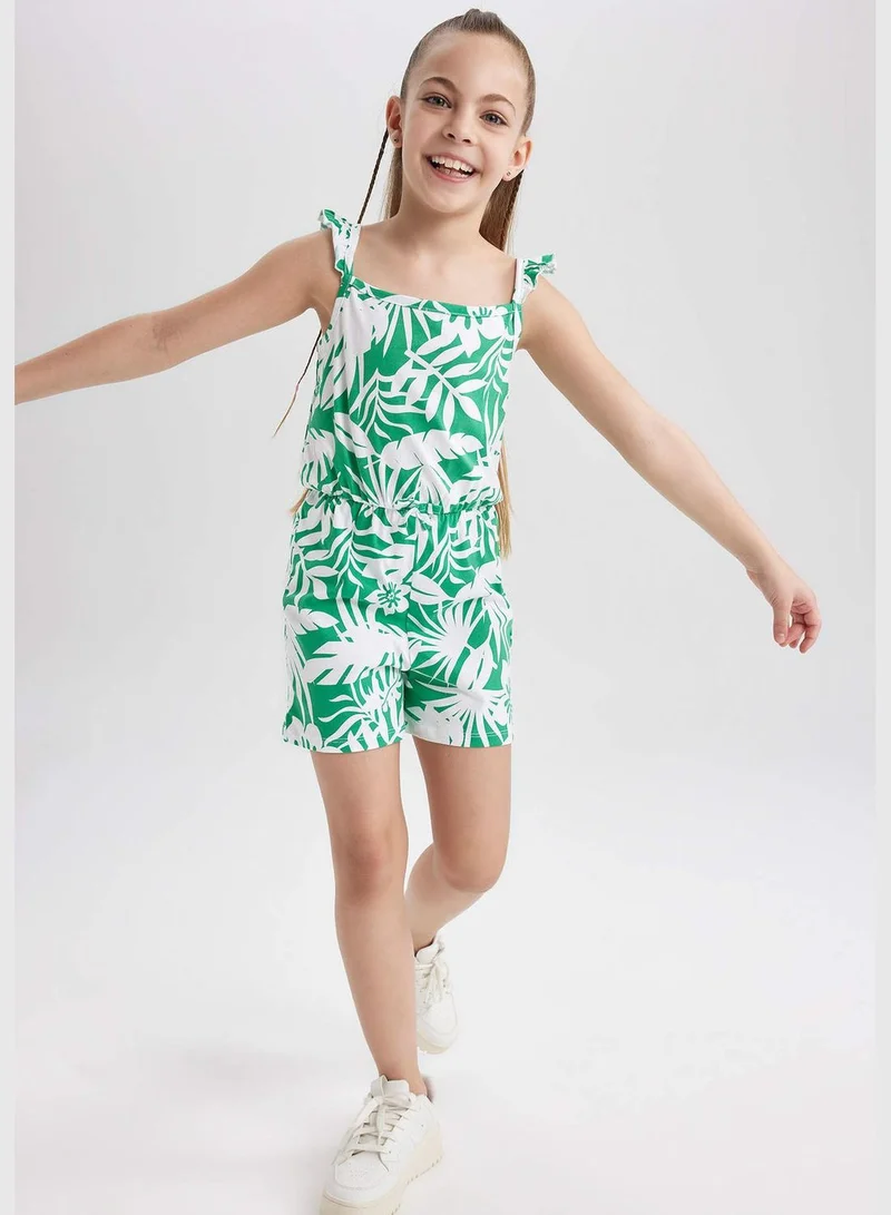 ديفاكتو Short Dungarees With İce Cream Pattern