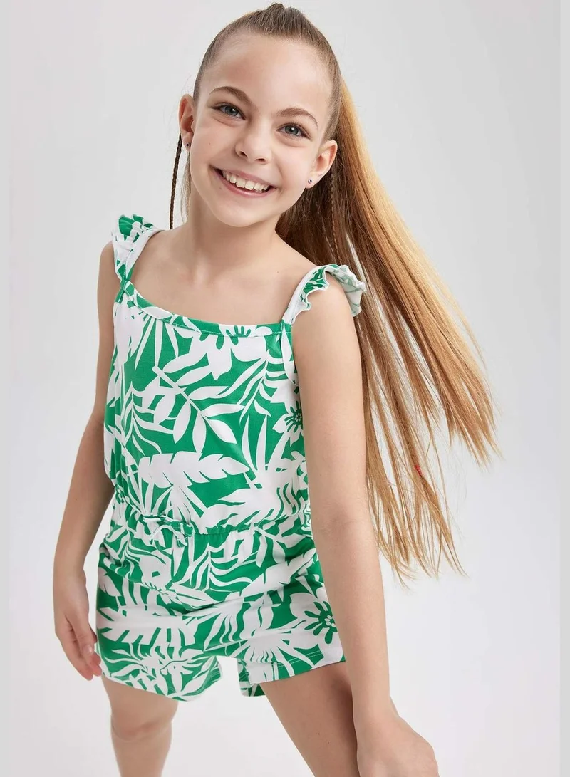 ديفاكتو Short Dungarees With İce Cream Pattern