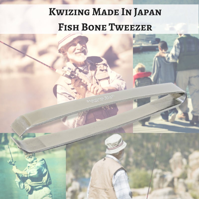 Kwizing ملقط عظام السمك المصنوع في اليابان من كويزينغ بواسطة RCI GLOBAL - غير قابل للانزلاق، قبضة دقيقة - لإزالة عظام السلمون، الباس، سمك السلور - حرفة يابانية مصنوعة يدويًا من الفولاذ المقاوم للصدأ (4 3/4") - Image 5