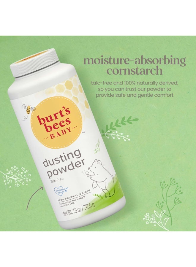 Burt's Bees Stocking Stuffers, Baby Dusting Powder, 100% Natural Origin, Talc-Free, Pediatrician Tested, 7.5 Ounces, Pack May Very - Image 4