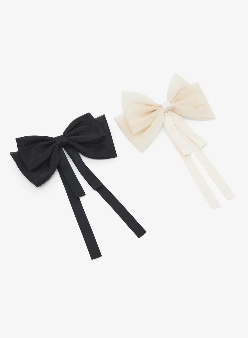 Ginger 2PK Bow Clip