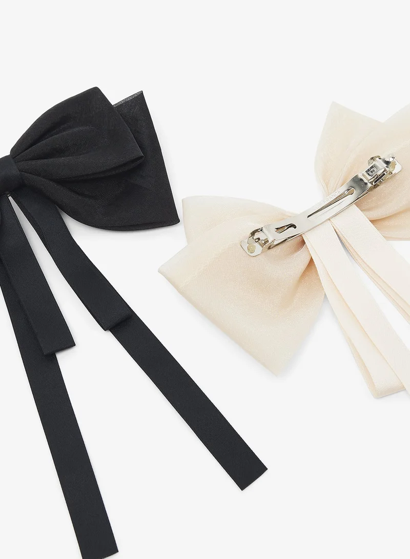 Ginger  2PK Bow Clip for Women | Best Price UAE