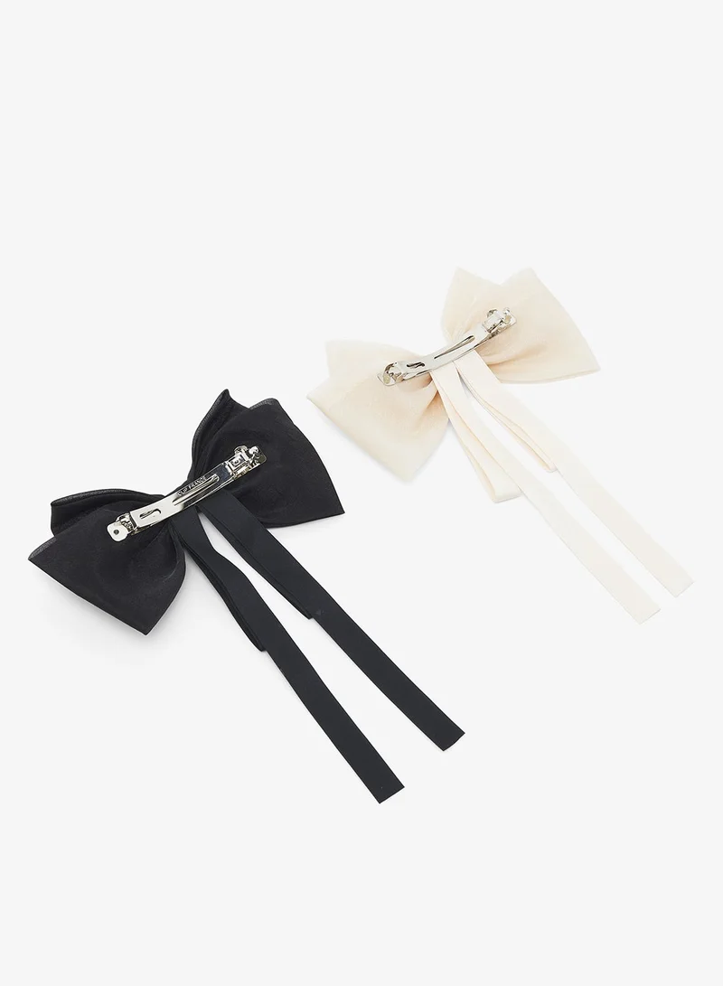 Ginger  2PK Bow Clip for Women | Best Price UAE