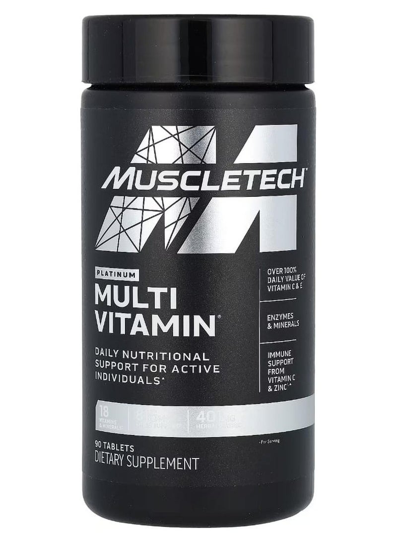 MuscleTech Platinum Multivitamin 90 Tablets - Image 1
