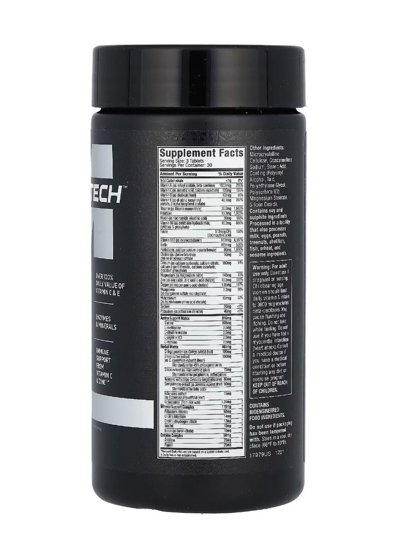MuscleTech Platinum Multivitamin 90 Tablets - Image 2
