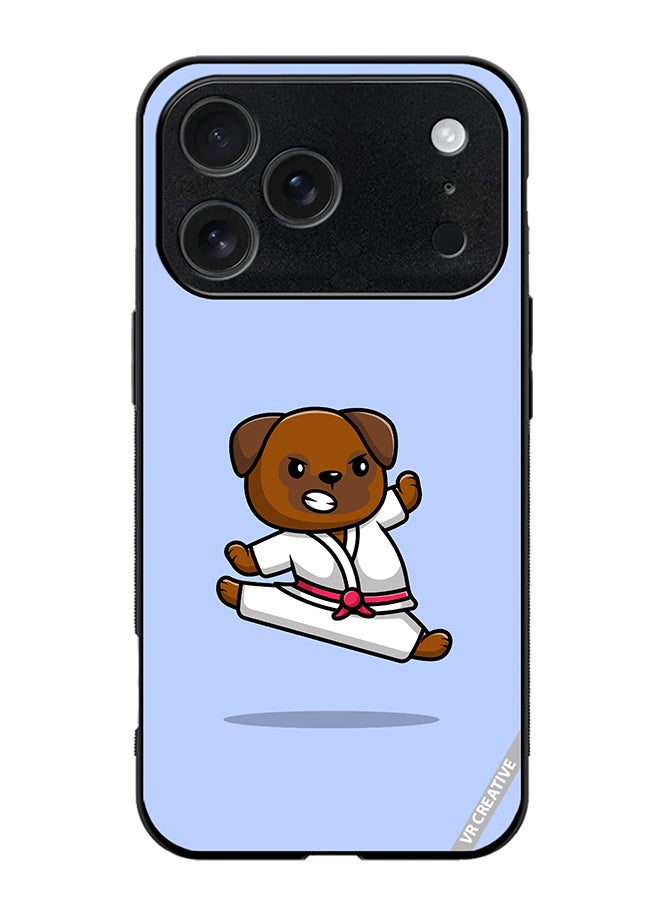 VR CREATIVE Protective Case Cover For Apple iPhone 17 Pro Max Karate Dog Design Multicolour