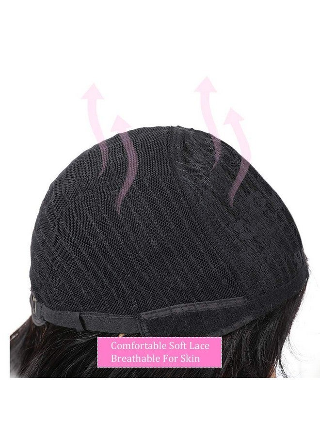 PANEWAY Short Human Hair Wigs With Bangs Brazilian Body Wave Virgin Human Hair Wigs For Black White Women Short Wavy Bob Wigs With Bangs 12 Inch - Image 5