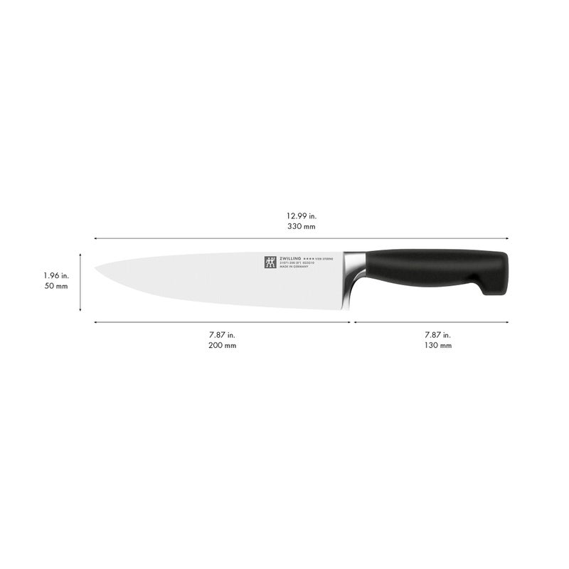 ZWILLING Four Star 8-inch Razor-Sharp German Chef's Knife, Made in Company-Owned German Factory with Special Formula Steel perfected for almost 300 Years, Dishwasher Safe - Image 3