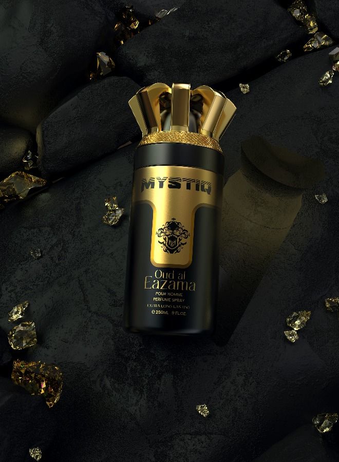 MYSTIQ OUD AL EAZAMA 250ML BODY PERFUME SPRAY - Image 2