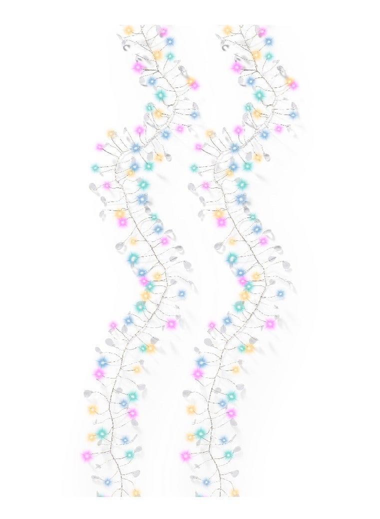 Kaemingk أضواء كايمينك الصغيرة LED سلسلة ثابتة بيضاء ناعمة متعددة 80 ضوء، 3.9 قدم. تعمل بالبطارية. - Image 1