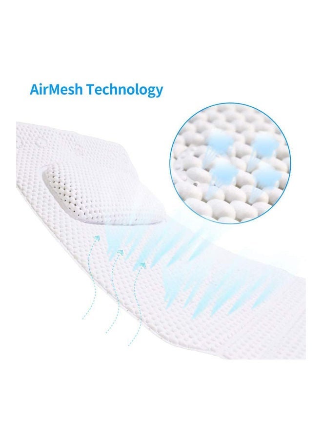 AMERTEER Non-Slip Cushioned Bathtub Pillow White 300grams - Image 5