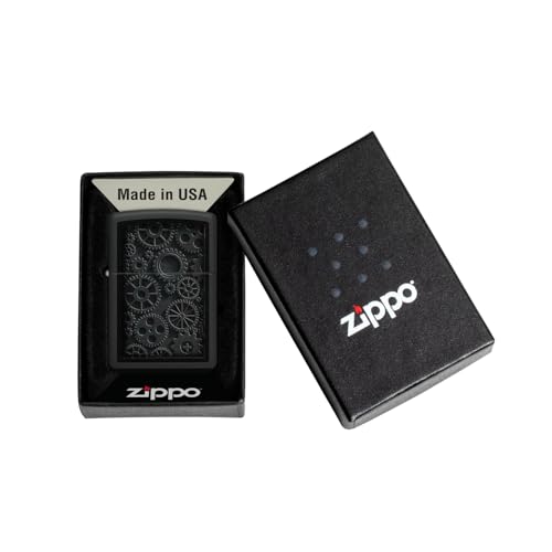 Zippo Steampunk Design Black Matte,Windproof Pocket Lighter, Refillable, (BIS Certified) - Image 5