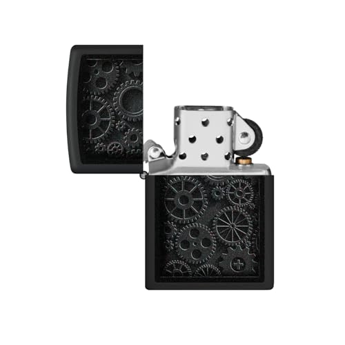 Zippo Steampunk Design Black Matte,Windproof Pocket Lighter, Refillable, (BIS Certified) - Image 3