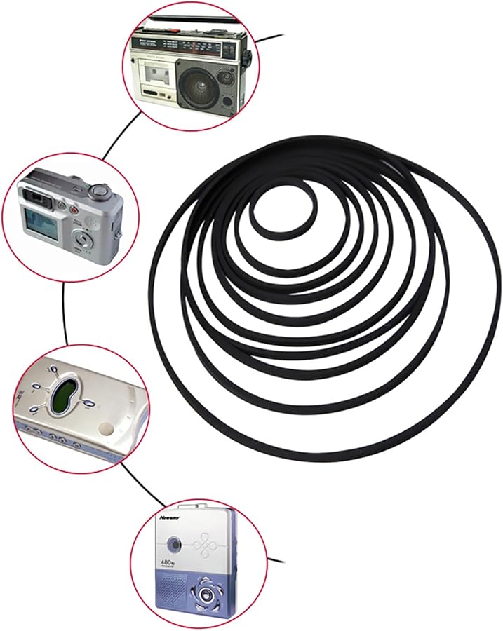 20 ستايل حزام مسطح عريض مستورد من المطاط لحزام الطاولة الدوارة بديل سلس وهادئ للطاولات الدوارة ذات الحزام المحرك - Image 3