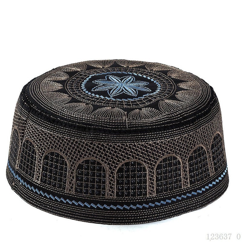 Cross-Border Supply Embroidered Hui Hat - Cotton Flat Cap for Men,  Wholesale - Image 4