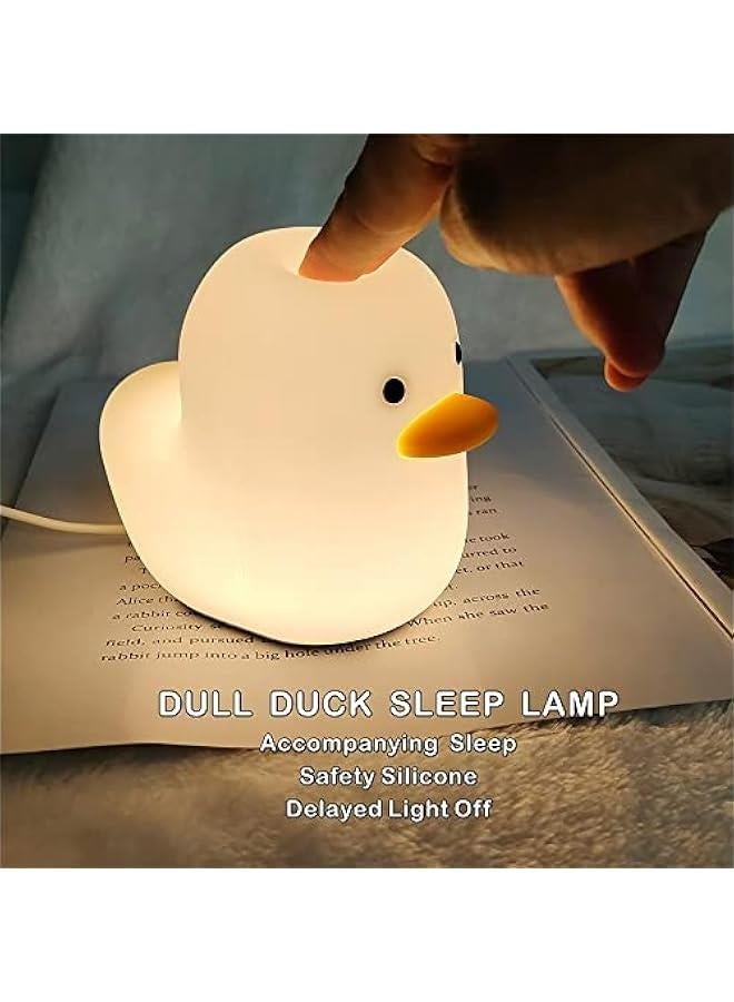 ضوء ليلي للأطفال، مصباح سيليكون لطيف على شكل بطة لغرفة الأطفال والرضع، ضوء ليلي حيواني للأولاد والبنات، ضوء ليلي مريح لغرفة النوم وغرفة الأطفال، هدية للأطفال (بطة) - Image 5