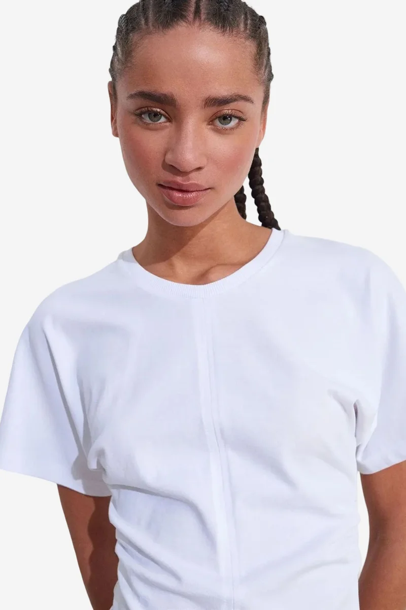 Dilvin White DILVIN Women's Cotton Crew Neck T-Shirt for Women | Best Price UAE