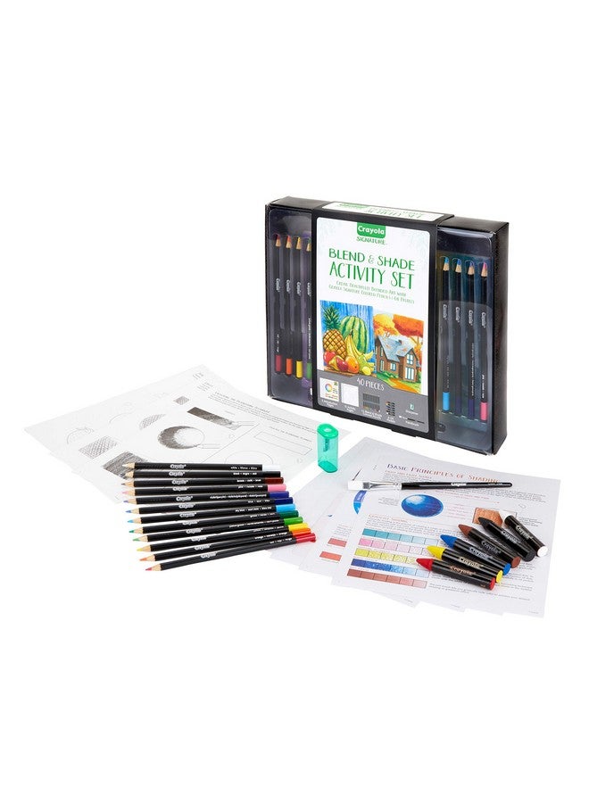 Crayola Blend & Shade Activity Set, Adult Coloring Art Set, 40Piece, Gift - Image 1