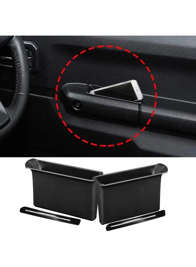 Car Accessories for Suzuki Jimny JB64 JB74W 2025 Front Row Door Side Storage Box Handle Pocket Armrest Phone Container Black - Image 2